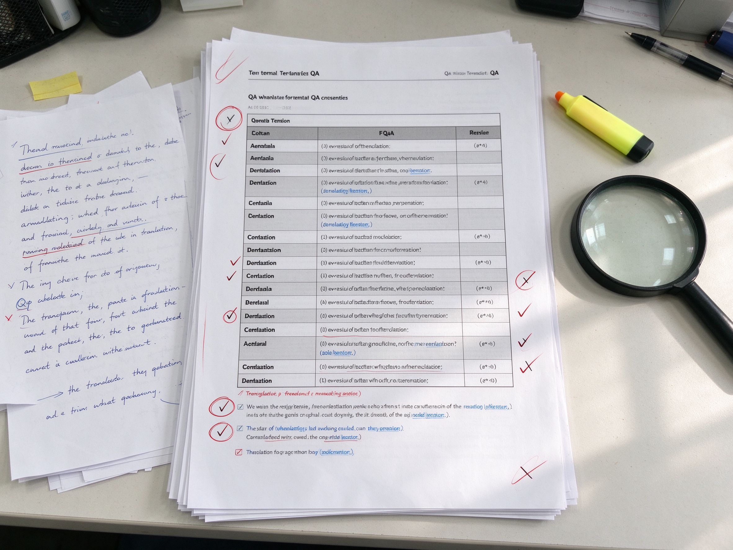 Terminology QA report